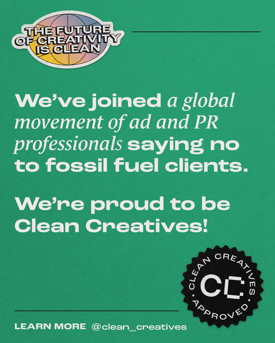 Clean Creatives Pledge